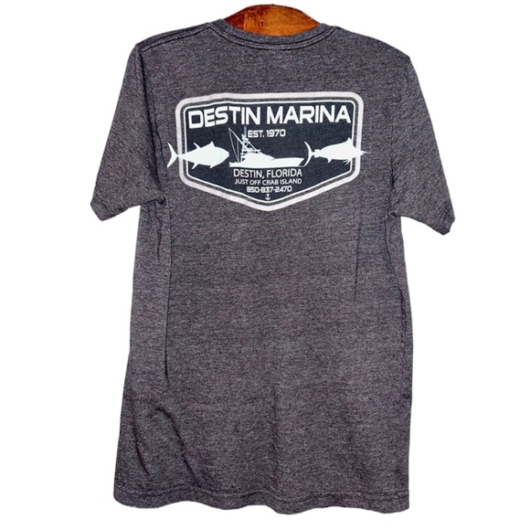 Bella Canvas Other - Destin Marina grey unisex t-shirt size medium